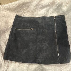 Blank NYC Gray Suede Skirt